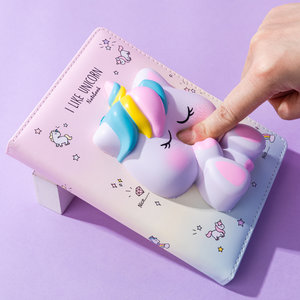 SQUISHY notebook Egyszarvú 128 oldal-5