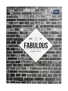 Zápisník Fabulous cihly A5, 96 listů, čistý-1