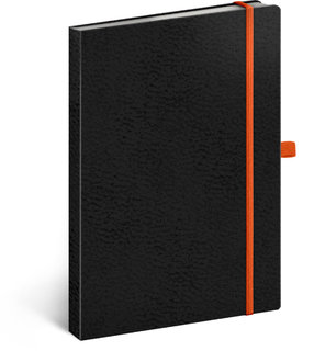 Jegyzetfüzet Vivella Classic fekete / narancssárga, pöttyös-1