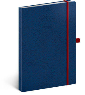 Jegyzetfüzet Vivella Classic kék / piros, pöttyös-1