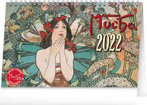 Asztali naptár Alfons Mucha 2022 nagyobb-1