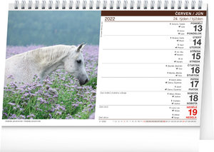 Stolní kalendář Koně – Kone CZ/SK 2022-2