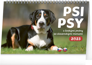 Stolní kalendář Psi – Psy CZ/SK 2023-1