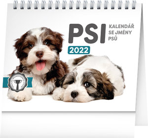 Stolní kalendář Psi – se jmény psů 2022-1