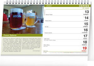 Stolní kalendář Putování za pivem 2022-2