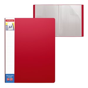 Classic Plus, 40 zseb, A4, piros-1