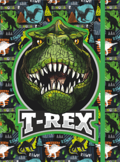 3D A4-es füzetborító mappa, T-Rex-2