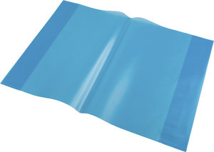 Jegyzetfüzet borító A4 PP 0,8 OE x 10 db kék-1