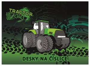 Desky na číslice traktor-1