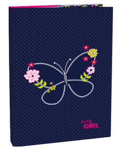 Füzetbox A4-es füzetekhez, Blue butterfly-1