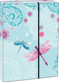 Desky na sešity s klopou A4 Dragonfly-1