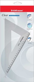 Háromszög vonalzó 60 ° / 22,5 cm-1