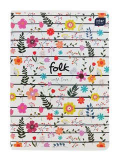 Sešit Folk linky, bílý, 564-1