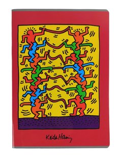 Füzet Keith Haring piros, 564-1
