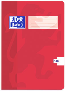 Sešit Oxford 540 červený-1