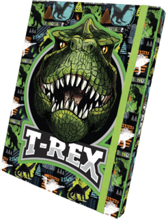 3D A4-es füzetborító mappa, T-Rex-1