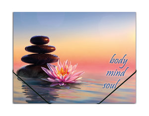 Mappák gumiszalaggal A4-es mappa Zen motívummal-1