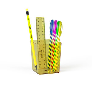 Íróasztali szervező Base Neon sárga-1