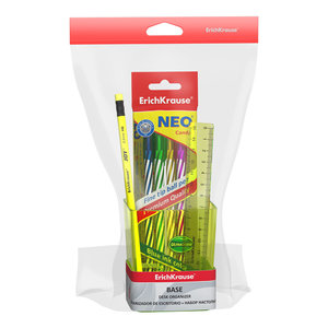 Íróasztali szervező Base Neon sárga-3